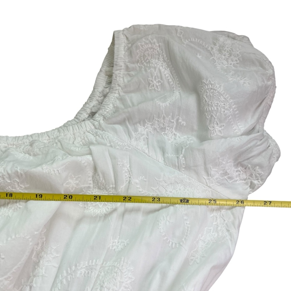 Torrid NWT 4X Elegant Midi Embroidered Voile White Dress Casual Wedding - Picture 11 of 16